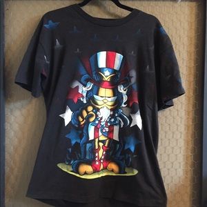 Vintage Garfield Uncle Sam USA T-Shirt